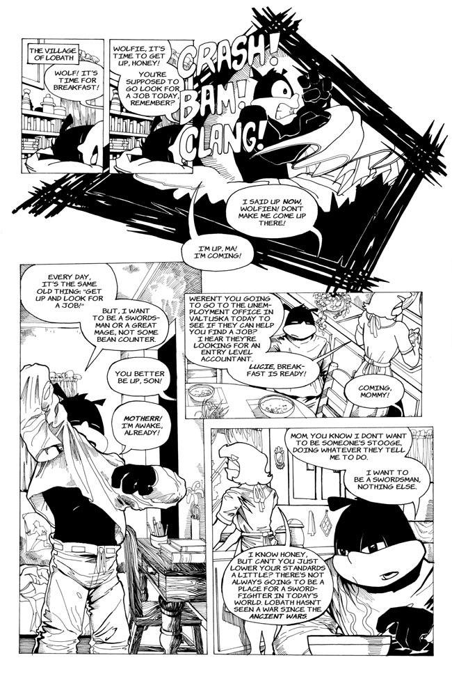 legends, fantasy comics online, little wolf, fandar